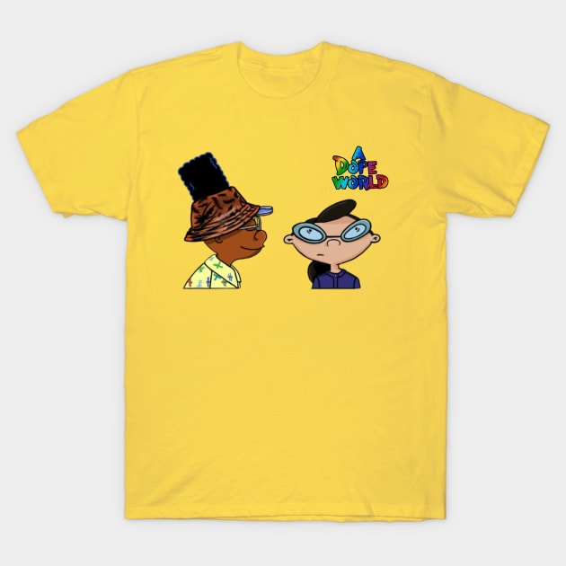 A Dope World T-Shirt by Rolyat Society 